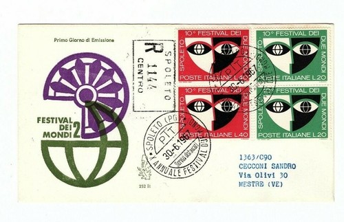 Repubblica italiana busta fdc - italiana,