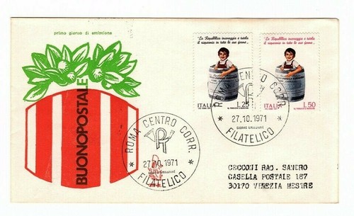 Repubblica italiana busta fdc - italiana,