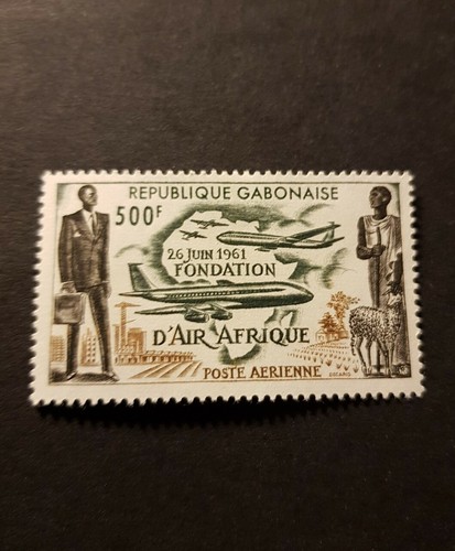 Timbro repubblica gabonese - repubblica,