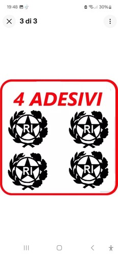 Adesivo targa auto - targa, ri