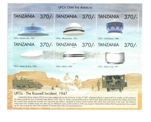 Tanzania 1999 aerei ufo - tanzania,
