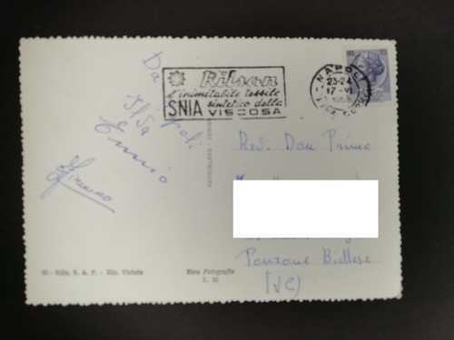Cartolina repubblica timbro - cartolina,