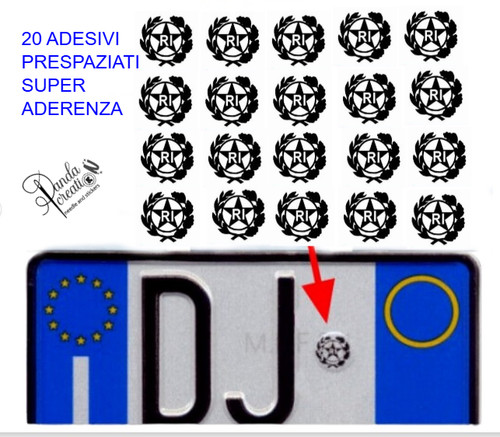 Adesivo stemma targa auto - adesivo,