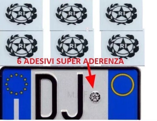 Adesivo stemma targa auto - adesivo,